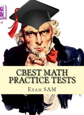 海外直订CBEST Math Practice Tests: Math Study Guide for CBEST Test Preparation CBEST数学实践测试：CBEST考试准备数学