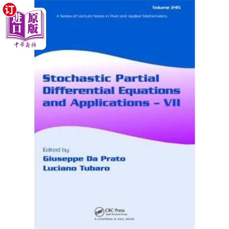 海外直订Stochastic Partial Differential Equations and Ap... 随机偏微分方程及其应用