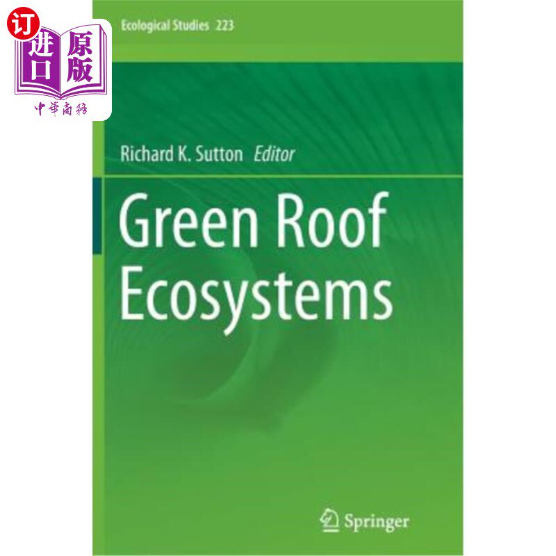海外直订Green Roof Ecosystems 绿色屋顶生态系统