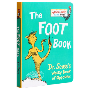 Dr. Seuss The Foot Book 苏斯博士 千奇百怪的脚 低幼亲子韵律启蒙接纳差异绘本 纸板书 英文原版 2-5岁【中商原版】