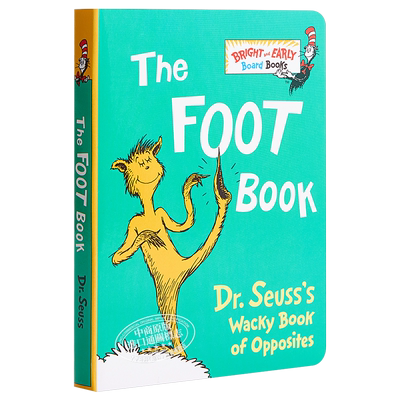 Dr. Seuss The Foot Book 苏斯博士 千奇百怪的脚 低幼亲子韵律启蒙接纳差异绘本 纸板书 英文原版 2-5岁【中商原版】
