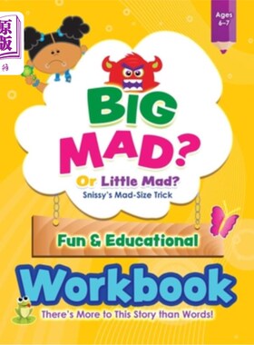 海外直订BIG MAD? Or Little Mad? Snissy's Mad-Size Trick Fun and Educational Workbook: Th 大疯了吗?或小疯了吗
