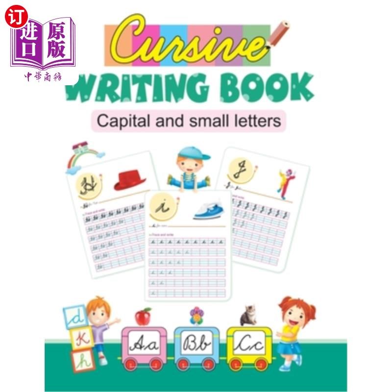 海外直订Cursive Writing Book: Capital and Small Letters 草书:大写与小写