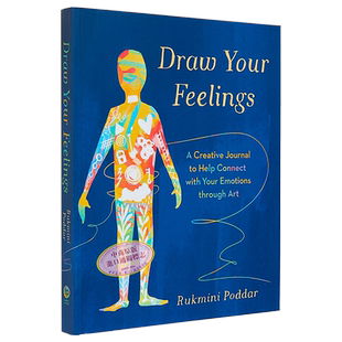 画出你的感觉 Draw Your Feelings 英文原版 Rukmini Poddar 心理学 处理情绪 心情记录日记【中商原版】