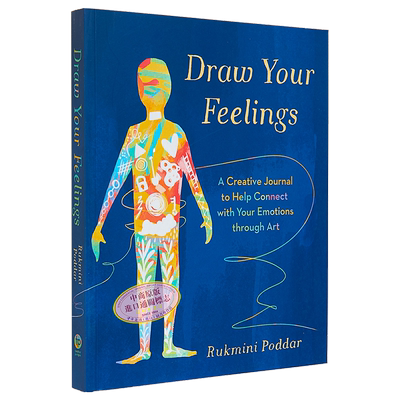 画出你的感觉 Draw Your Feelings 英文原版 Rukmini Poddar 心理学 处理情绪 心情记录日记【中商原版】