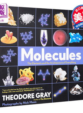 视觉之旅 化学世界的分子奥秘 英文原版 Molecules 【中商原版】化学Theodore Gray