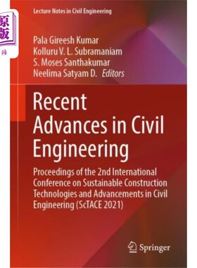 海外直订Recent Advances in Civil Engineering 土木工程的最新进展