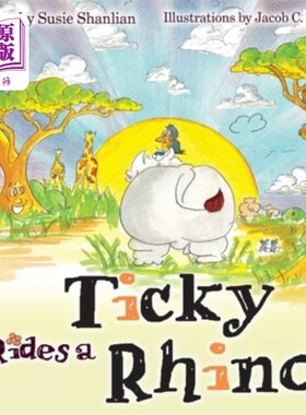 海外直订Ticky Rides a Rhino 蒂奇骑着犀牛