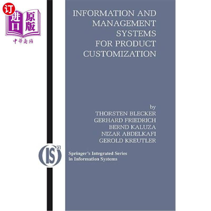 海外直订Information and Management Systems for Product Customization 产品定制的信息和管理系统