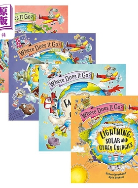 Where Does It Go 问问去哪里系列4册英文科学科普绘本图画书Fumes and Other Gases Wee Rain and Other Liquids【中商原版?