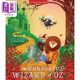 儿童童话绘本故事 Lit Hands Little 小手翻翻小童话 Wonderful 英文原版 纸板书 for Wizard 中商原版 The 绿野仙踪