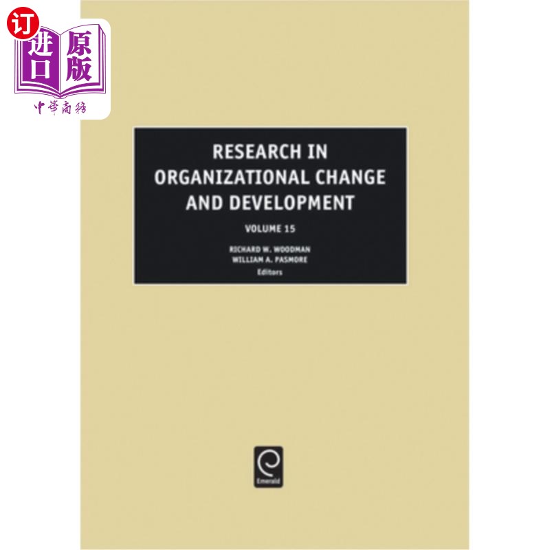 海外直订Research in Organizational Change and Development 组织变革与发展研究“,