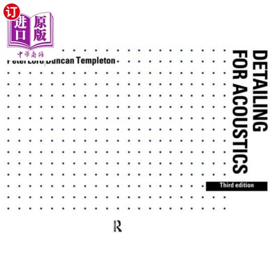 海外直订Detailing for Acoustics 声学的细节设计