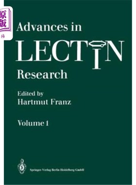 海外直订Advances in Lectin Research 凝集素研究进展