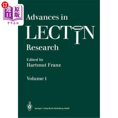 海外直订Advances in Lectin Research 凝集素研究进展