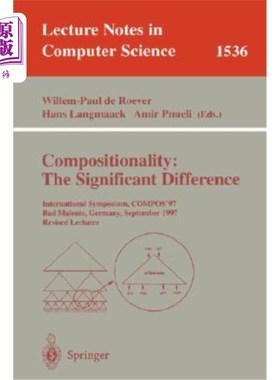 海外直订Compositionality: The Significant Difference: International Symposium, Compos'97 组成性：显著差异：国际研讨