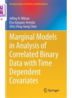 海外直订医药图书Marginal Models in Analysis of Correlated Binary Data with Time Dependent Covari 二元数据与时间相关