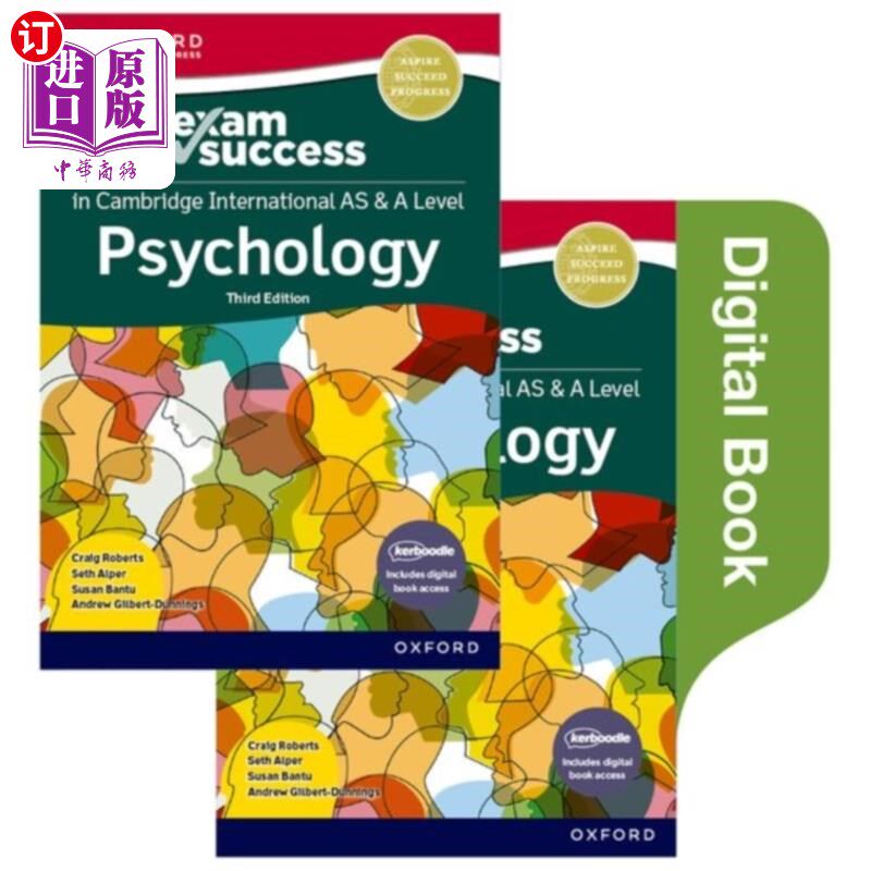 海外直订Cambridge International AS & A Level Psychology:... 剑桥国际AS和A水平心理学：考试成功第三版（印刷和电子书）