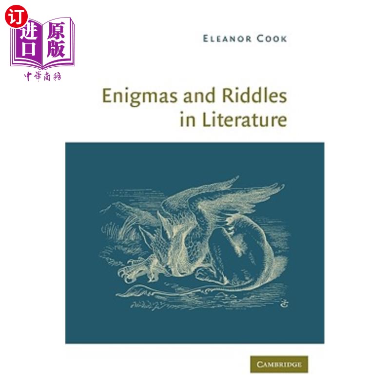 海外直订Enigmas and Riddles in Literature 《文学中的谜与谜语 书籍/杂志/报纸 原版其它 原图主图