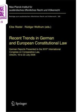 海外直订Recent Trends in German and European Constitutional Law: German Reports Presente Recent Tre
