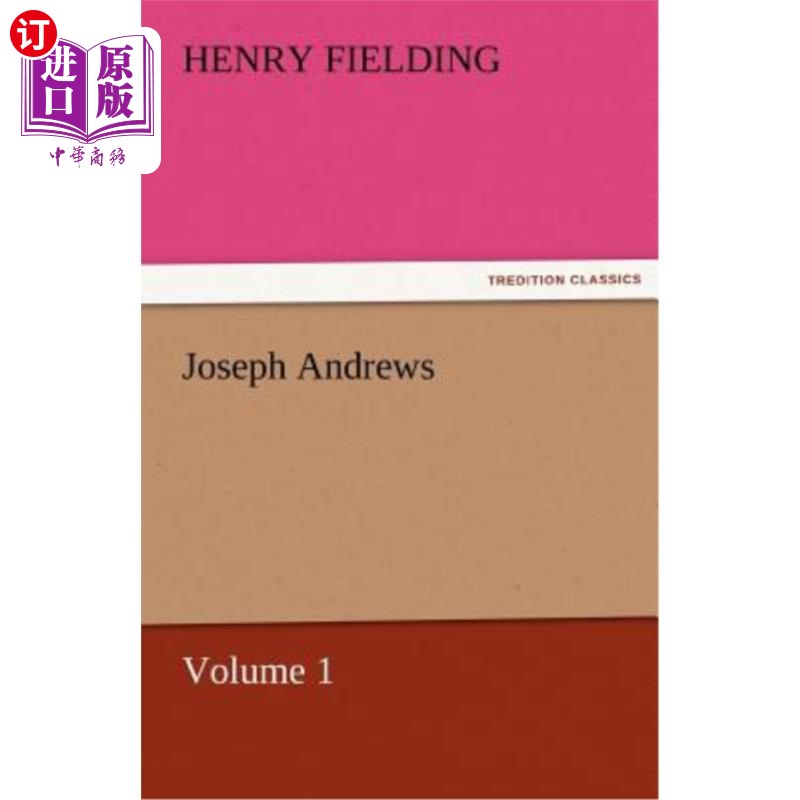 海外直订Joseph Andrews Vol 1约瑟夫·安德鲁斯第1卷-封面