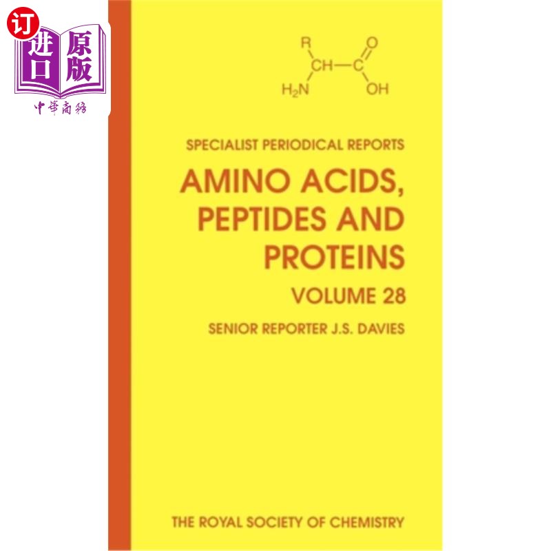 海外直订Amino Acids, Peptides and Proteins: Volume 28 氨基酸，多肽和蛋白质:第28卷