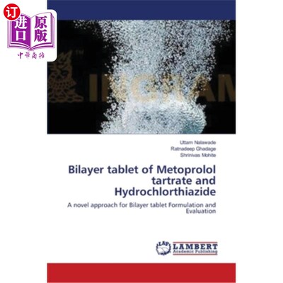 海外直订医药图书Bilayer tablet of Metoprolol tartrate and Hydrochlorthiazide 酒石酸美托洛尔和氢氯噻嗪双层片