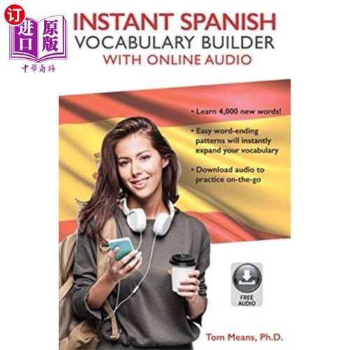 海外直订Instant Spanish Vocabulary Builder with Online Audio 带在线音频的即时西班牙语词汇生成器