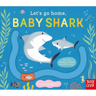 预售 滑块轨道书 回家吧 鲨鱼宝宝 Lets Go Home Baby Shark英文原版 儿童纸板绘本 幼儿纸板书图画书 进口低幼童书【中商原版】