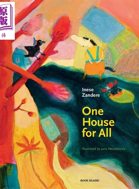 现货 One House For All 一屋子里的人 英文原版 进口原版 4岁以上 精装儿童绘本 Juris Petra?kevi?s【中商原版】