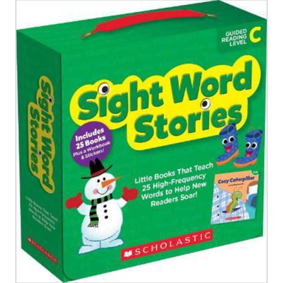 学乐关键词阅读包C级 Sight Word Stories Level C (With Storyplus) 英文原版 儿童自然拼读学习套装 适合初学者【中商原版?