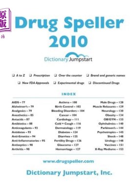 海外直订医药图书Drug Speller: 2010 药物拼字:2010