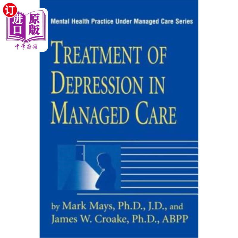 海外直订医药图书Treatment Of Depression In Managed Care 管理式护理中抑郁症的治疗