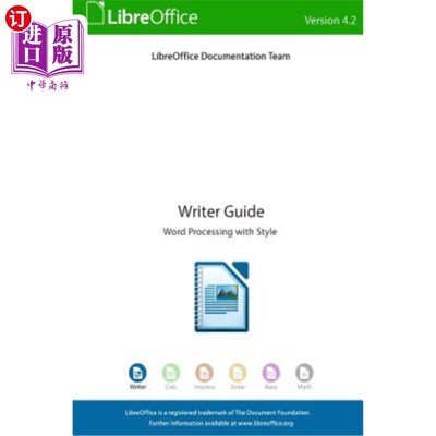 海外直订LibreOffice 4.2 Writer Guide LibreOffice 4.2编剧指南