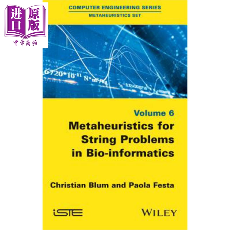 现货 Metaheuristics For String Problems In Bio Informatics Christian Blum 英文原版【中商原版】wiley