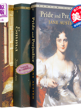 【中商原版】Bantam Classics 傲慢与偏见 简爱 爱玛 英文原版 简奥斯汀夏洛蒂勃朗特 经典名著