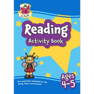 英国原版CGP教辅 New Reading Activity Book for Ages 4-5 Reception 4-5岁新阅读活动书 幼儿园【中商原版】