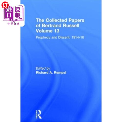 海外直订Collected Papers of Bertrand Russell, Volume 13 《伯特兰·罗素文集》第13卷