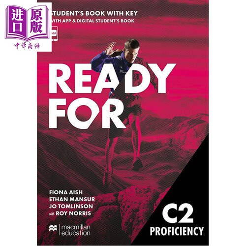 剑桥CPE考试备考学生用书含答案配电子书和App Ready for C2 Proficiency Students Book with Key and App 【中商原版】