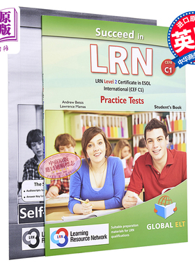 LRN iESOL考试冲刺宝典 C1等级 Succeed in LRN CEFR C1 Practice Tests Self-study  模拟测试 备考自学套装 含答案【中商原