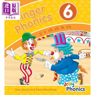 Jolly Book 英文原版 英语字母表字母发音 快乐自然拼读手指拼读书6 Phonics 中商原版 预售 多感官教学活动 Finger