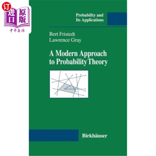 海外直订A Modern Approach to Probability Theory 概率论的现代方法