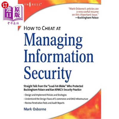 海外直订How to Cheat at Managing Information Security 如何管理信息安全