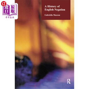海外直订A History of English Negation 英语否定的历史
