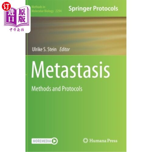 海外直订医药图书Metastasis: Methods and Protocols 转移:方法和方案