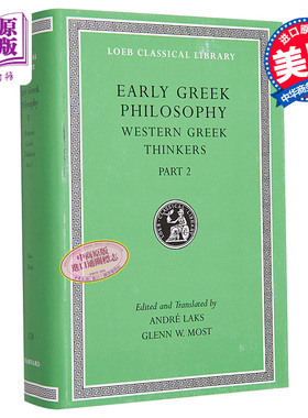 古希腊哲学 卷五 共九卷 Early Greek Philosophy Volume V Western Greek Thinkers Part 2 英文原版 Andre Laks【中商原版?