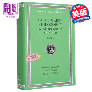 Greek 共九卷 Volume 英文原版 Western Laks 中商原版 Philosophy Part 古希腊哲学 Early Andre 卷五 Thinkers