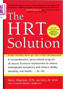 海外直订医药图书The HRT Solution: A Comprehensive, Personalized Program of Natural Hormone Repla HRT解决方案：一个