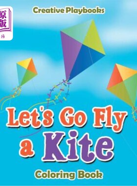 海外直订Let's Go Fly a Kite Coloring Book 让我们去放风筝着色书