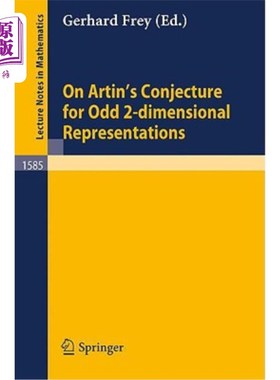海外直订On Artin's Conjecture for Odd 2-Dimensional Representations 关于奇二维表示的Artin猜想